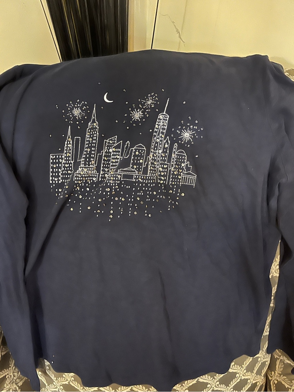LOFT Navy Classic Crewneck Top - Picture 5 of 8
